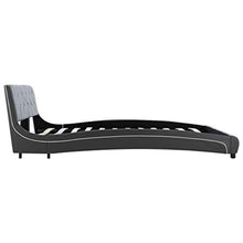 SKM Letto con Materasso Grigio in Similpelle 140x200 cm (47.15kg)