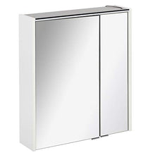 Fackelmann Armadietto a due ante con illuminazione a LED, 60 cm, bianco opaco