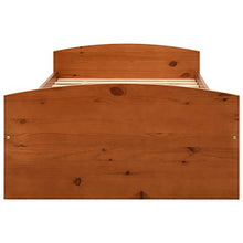 FAMIROSA Giroletto con 2 Cassetti Marrone Miele Legno di Pino 90x200 cm-2156