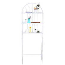 SOULONG Scaffale Bagno e WC, Scaffale da Bagno in Ferro, scaffale Salvaspazio 3 Ripiani con Mensole Organizer, Mobile sopra toilettes Scaffale Aperto per Bagno o Lavanderia, 176.5 * 62 * 33.5cm