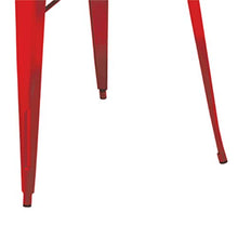 Pratiko Life A0058750-0 Tavolo Matrix, Rosso, 80 x 80 cm