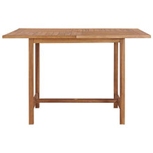 E E-NICES Tavolo da Giardino 120x120x75 cm in Legno Massello di Teak
