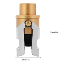 Tarente Acciaio Inossidabile di Champagne Tappo della Bottiglia Plug Sealer Push-Tipo Gonfiabile Spina del Vino (Golden)