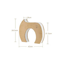 Sgabelli 2 posti retrattile Cat Tunnel Sgabello Marrone/Bianco 2 colori (8-90) × 42 × 36.5cm (Color : Brown, Size : (8-90)×42×36.5CM)