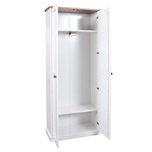 Esidra Morris A05 Armadio Anta Battente, Legno, Bianco, 84 x 37.5 x 192 cm