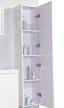 MOBILE BAGNO COLONNA COMPLETO MODELLO WHITE MALIBU 120 CM DOPPIO LAVABO RUBINETTI INCLUSI