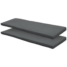 Beautissu Cuscini per dondoli e altalene da Giardino & Balcone Loft HS - Set da 2 unità 180x50 cm - Grigio Grafite