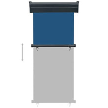 vidaXL - Tenda da sole laterale per balcone, 80 × 250 cm, colore: Blu