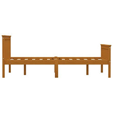 SKM Giroletto con 2 Cassetti Marrone Miele Legno di Pino 140x200 cm (34.85kg)