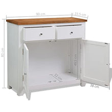 vidaXL Legno di Quercia Credenza Madia Mobiletto Armadietto Armadio Consolle