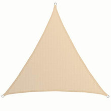 AMANKA Tenda da Sole UV - 2x2x2 m Triangolo HDPE - Telo di Protezione Solare Balcone Giardino Beige