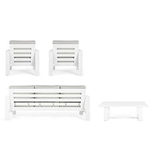 Bizzotto Set4 Salotto con Cuscini Baltic Bianco Yk11 cod.0663130