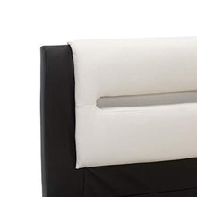 SKM Giroletto con LED Nero e Bianco in Similpelle 180x200 cm (36.85kg)