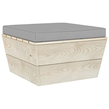 vidaXL Set Divani da Giardino su Pallet 5 pz con Cuscini Legno Abete