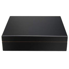 MOBFIDOFG Scatola di sigari Caso di Custodia in Legno di Custodia in Legno nerizzato Humidor Humidifier Humidifier con igrometro con Supporto Sigaro