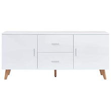 SKM Credenza Bianca 160x40x70 cm in MDF