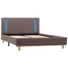 SKM Giroletto con LED Grigio Talpa in Tessuto 120x200 cm (24.5kg)