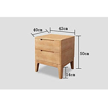 Comodino in legno massello cassettiera comodino, resistente, adatto per camera da letto, soggiorno, ecc.