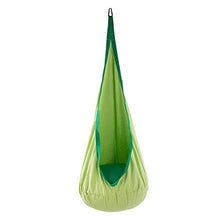 Sfeomi Sedia Sospesa per Bambini Swing Amaca a Sedia Appesa Forte e Resistente con Cuscino Gonfiabile da Esterno Interno Giardino Carico Massimo 80kg (Verde)
