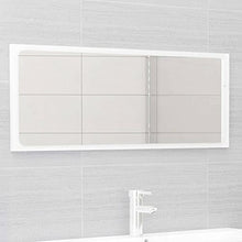 vidaXL Set Mobili da Bagno 2 pz Bianco Lucido in Truciolato