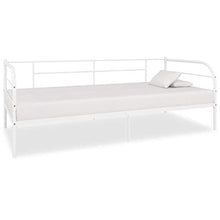 SKM Telaio Divano Letto Bianco in Metallo 90x200 cm (17.8kg)