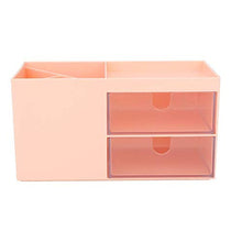 Contenitore per gioielli Contenitore per contenitori in ABS per cancelleria per trucco(Pink)