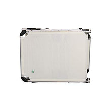 Totò Piccinni Lettino KAMP Pieghevole Leggero in Alluminio con Cuscino e Borsa Zaino (Bianco)