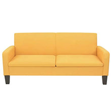 FAMIROSA Divano a 3 Posti 180x65x76 cm Giallo