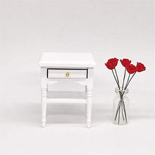 xxkj Comodino Swing Mini Modello Bianco Comodino in Legno Lunghezza 5,3 cm, Larghezza 4 cm, Altezza 6,5 cm
