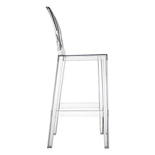 Kartell One More Sgabello, 2 Pezzi, Cristallo, Altezza seduta 75 cm