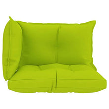 vidaXL Cuscini per Divano Pallet 3 pz Verde Brillante in Tessuto