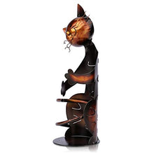 No Mestieri della Decorazione della casa dello scaffale del Vino del Supporto del Vino a Forma di Gatto della Scultura di Metallo