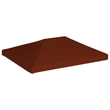 Festnight Copertura Superiore Gazebo 310g/m² 3x4m Terracotta