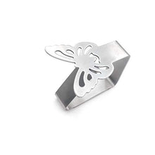 VIccoo 4 pezzi Flower Moon tovaglia in acciaio inox con clip – B