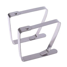 Nikunty - Mollette da Tavolo per Picnic, 4 Pezzi, in Acciaio Inox