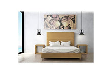Venditadimobilionline - TESTIERA QUADRATE Velvet con Gambe Senape