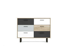 FINORI Cassettiera, truciolato, Bianco, B/H/T: ca. 120 x 88 x 35 cm