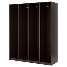 PAX 4 telai armadio 200x58x201 nero-marrone