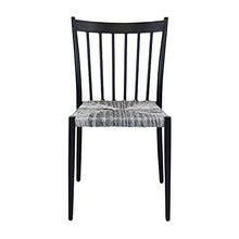 Sedia Martinica nera in alluminio, da 46x87x56 cm Nero