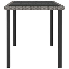 FAMIROSA Set da Pranzo da Giardino 5 pz in Polyrattan Grigio-5713