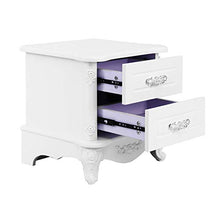 GUHUIHE Due cassetti Comodino da Comodino Comodino Lato Cabinet Laterale Camera da Letto Organizer Storage Cabine