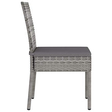 SKM Set da Pranzo da Giardino 9 pz in Polyrattan Grigio (63.85kg)