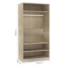 FAMIROSA Armadio Rovere Sonoma 100x50x200 cm in Truciolato