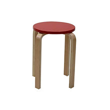 Vacchetti Giuseppe 2701680000 Sgabello, Legno, Rosso, Medio