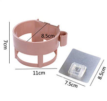 U-A Porta asciugacapelli da 2 Pezzi con Ventosa, Supporto a Parete in plastica per Bagno, Salone di Bellezza/Supporto per asciugacapelli Autoadesivo per Uso Domestico