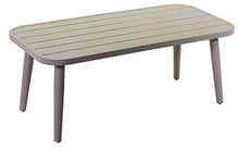 Set Salotto da Giardino Divano 2 Poltrone e Tavolino in Corda Renton Grigio