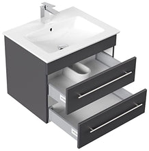 Mobile bagno con lavabo Villeroy & Boch Venticello 65cm antracite satinato