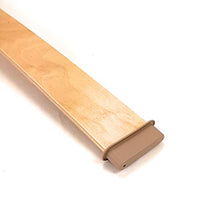 2 Listelli in Legno di Faggio su Misura + 4 innesti a Cappuccio (seleziona la Larghezza Desiderata della doga 6,7 o 5,2 x Misura a Propria Scelta x 0,8)