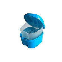 BoburyL Dentale dentiera Storage Box con Netto Appeso Contenitore Artificiale di plastica Tooth Organizer