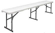 AMANKA - Panca da Birra Resistente alle intemperie, Pieghevole, 182 x 27 x 43 cm, in plastica